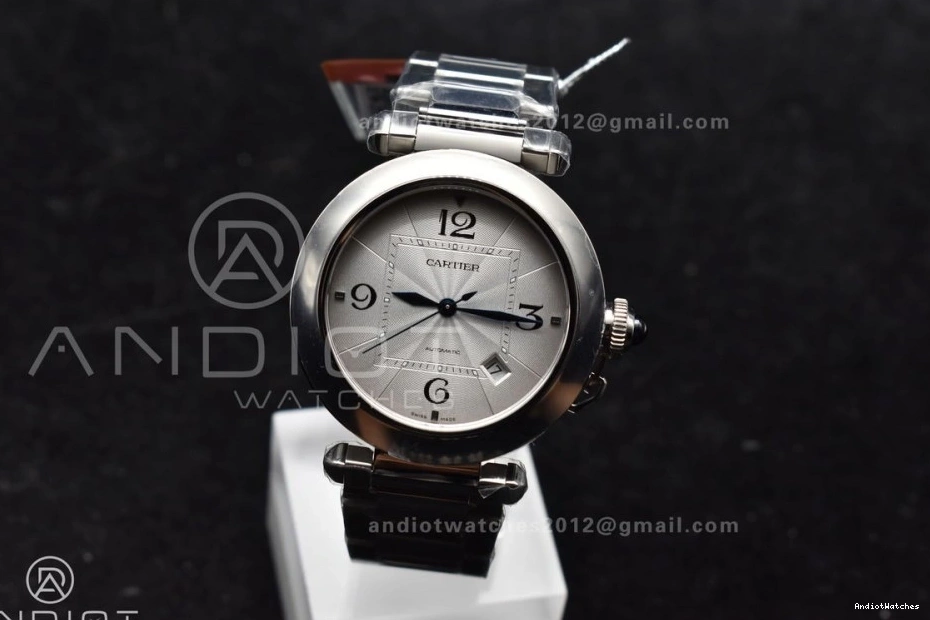 SS Made Cartier Efficient 531 BVF Genuine Pasha like the Bracelet White on 1:1 Dial Ladies 0304
